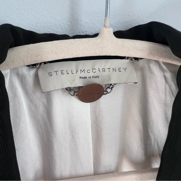 $7 Sale 🩷 STELLA MCCARTNEY Wool Tuxedo Blazer IT 38 US 2 - Picture 4 of 11